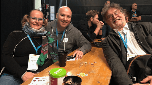 Anna-Mieke with Verdi Heinz and Siggi Becker