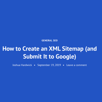 How to Create an XML Sitemap