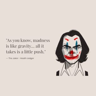 One of the joker's illustrations