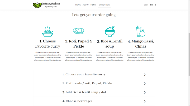 amys-food-order-page