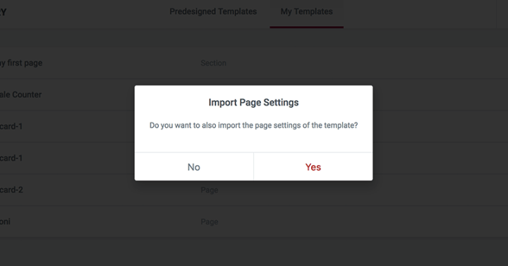 import-page-settings