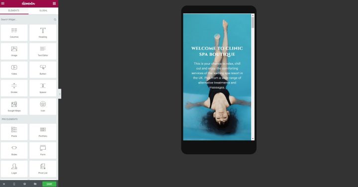 mobile view