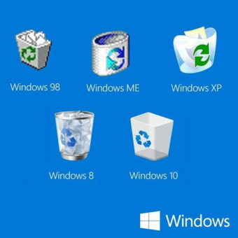 the evolution of the recycle bin through windows releases