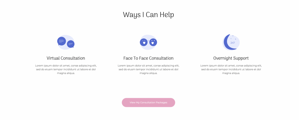 Muestre sus servicios en un sitio web de consultoría.