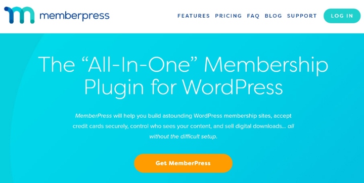 MemberPress' homepage
