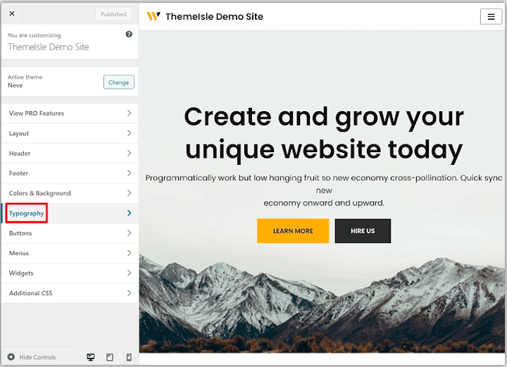 themeisle-change-font-wordpress