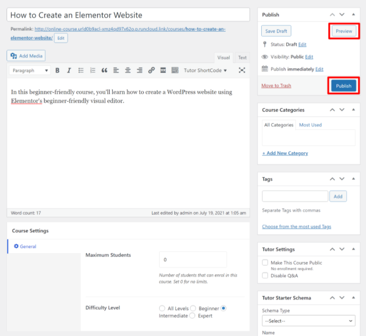 tutor-lms-tutorial-9-preview-publish