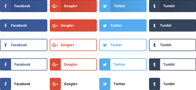 Share buttons skin