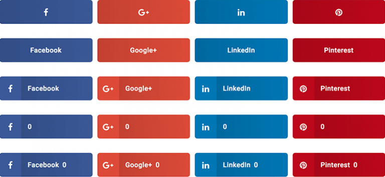 Design of Share Buttons