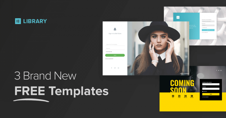 library 3 templates - login