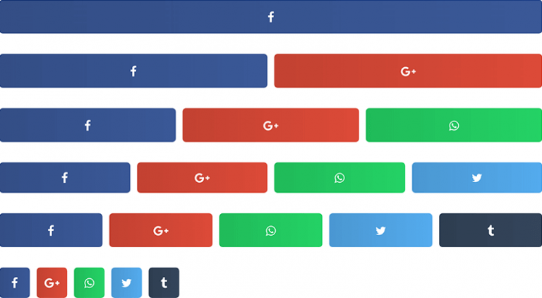 Share buttons columns