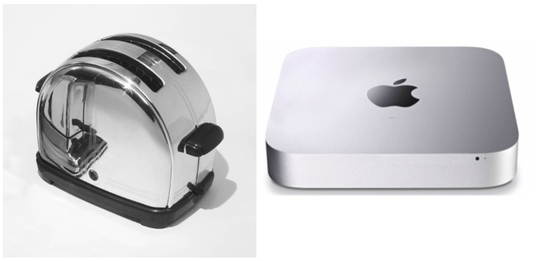 modern Minimalist design apple mac mini classic sunbeam toaster
