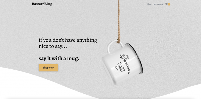 bastard mugs elementor showcase