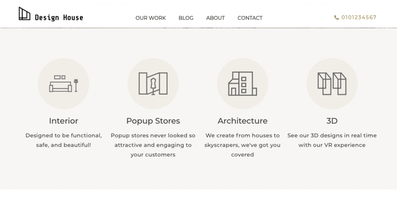 design house icon boxes