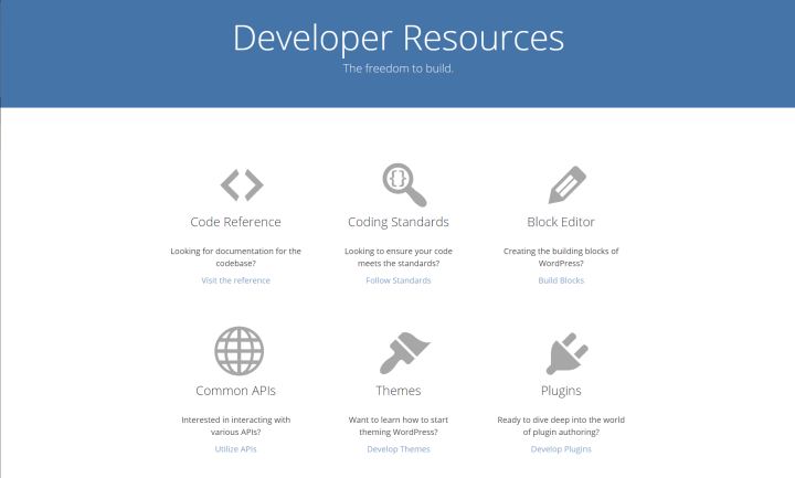 Official WordPress.org Developer Resources