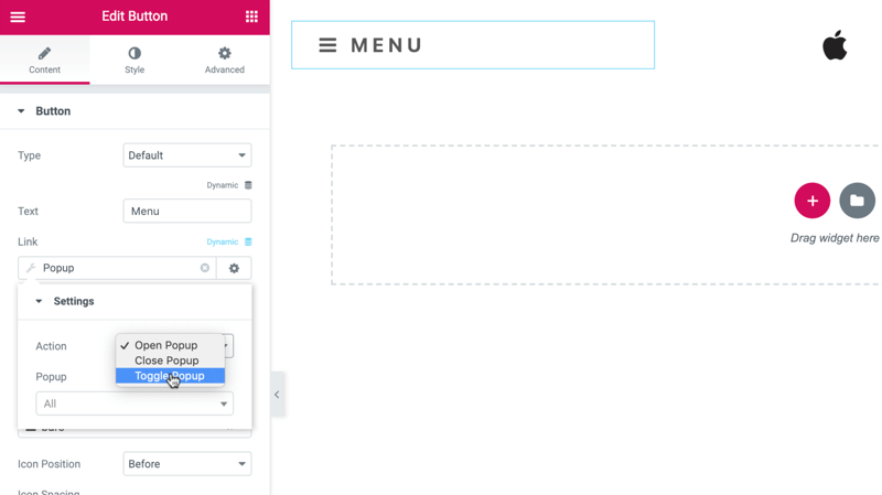 Hamburger Menu