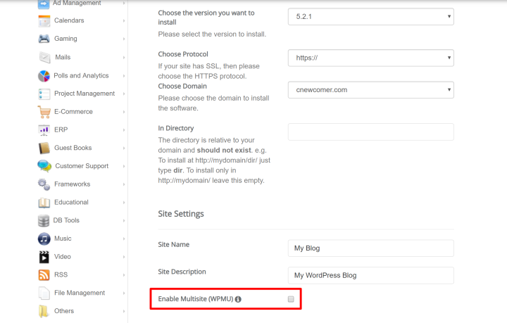 oneclick-multisite-option