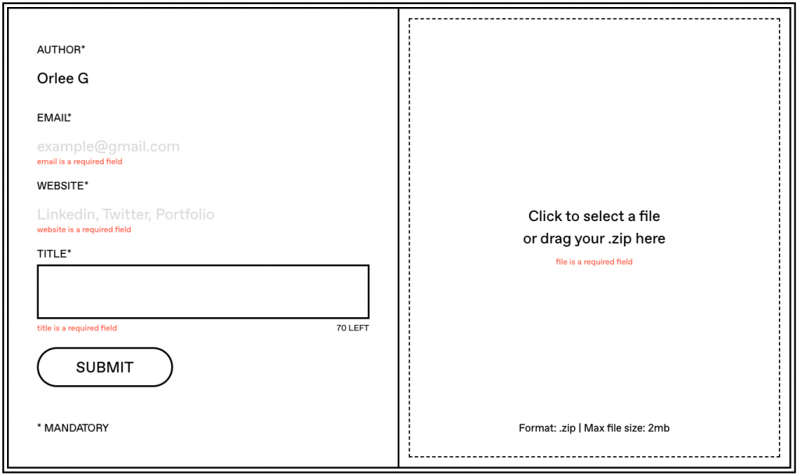 form design error messages