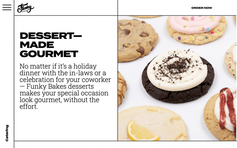 funky bakes elementor showcase