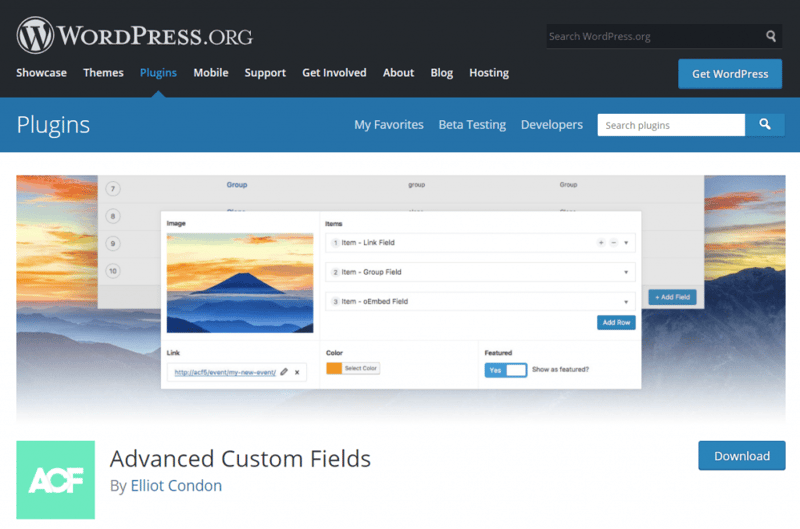 Advanced Custom Fields