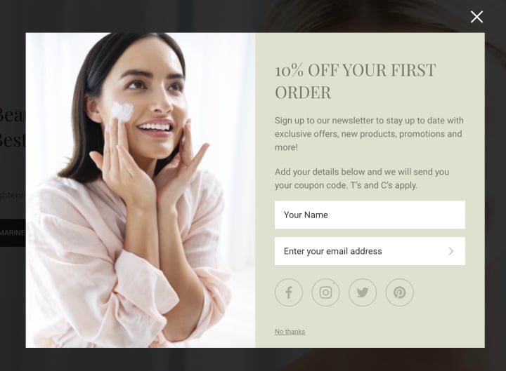 Offer a coupon to your mailing list in exchange for a subscription. 