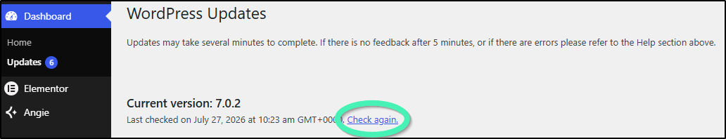 check updates