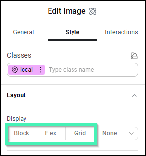 display v4 flex