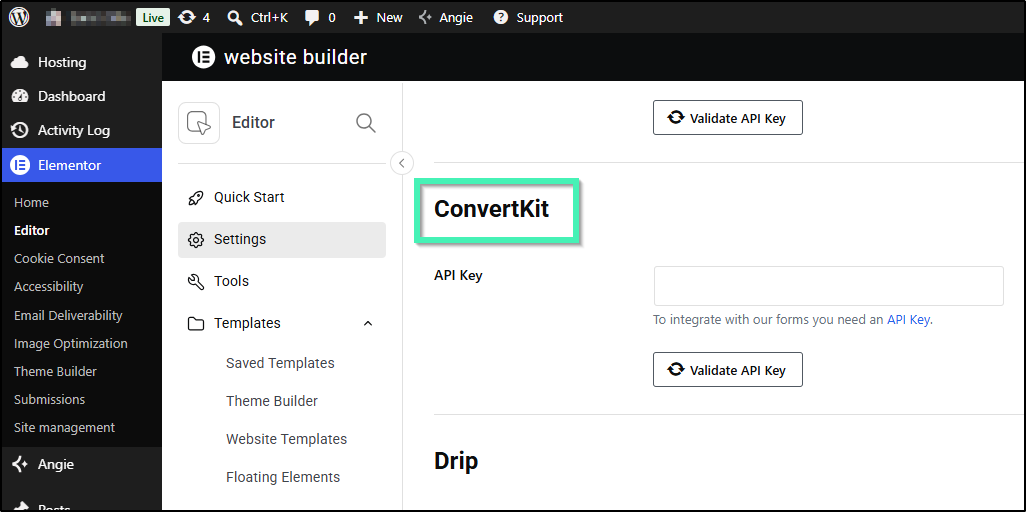 convertkit section