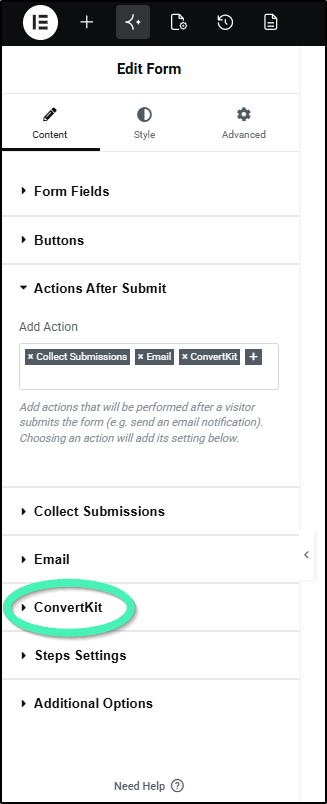 convertkit select