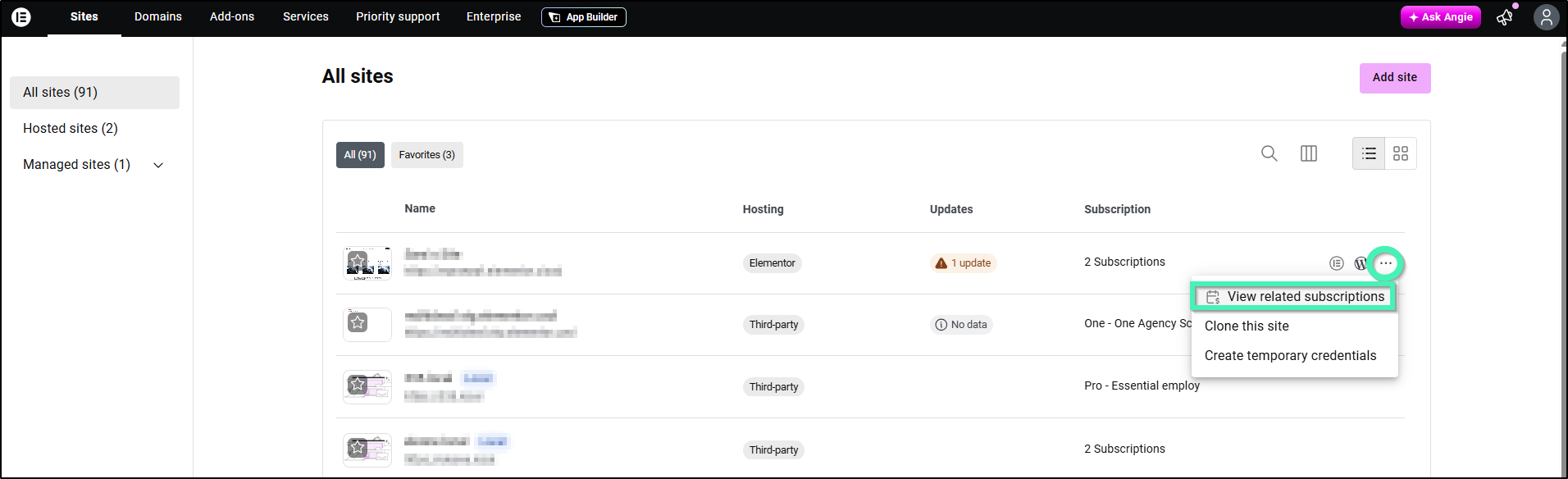 view related subscription