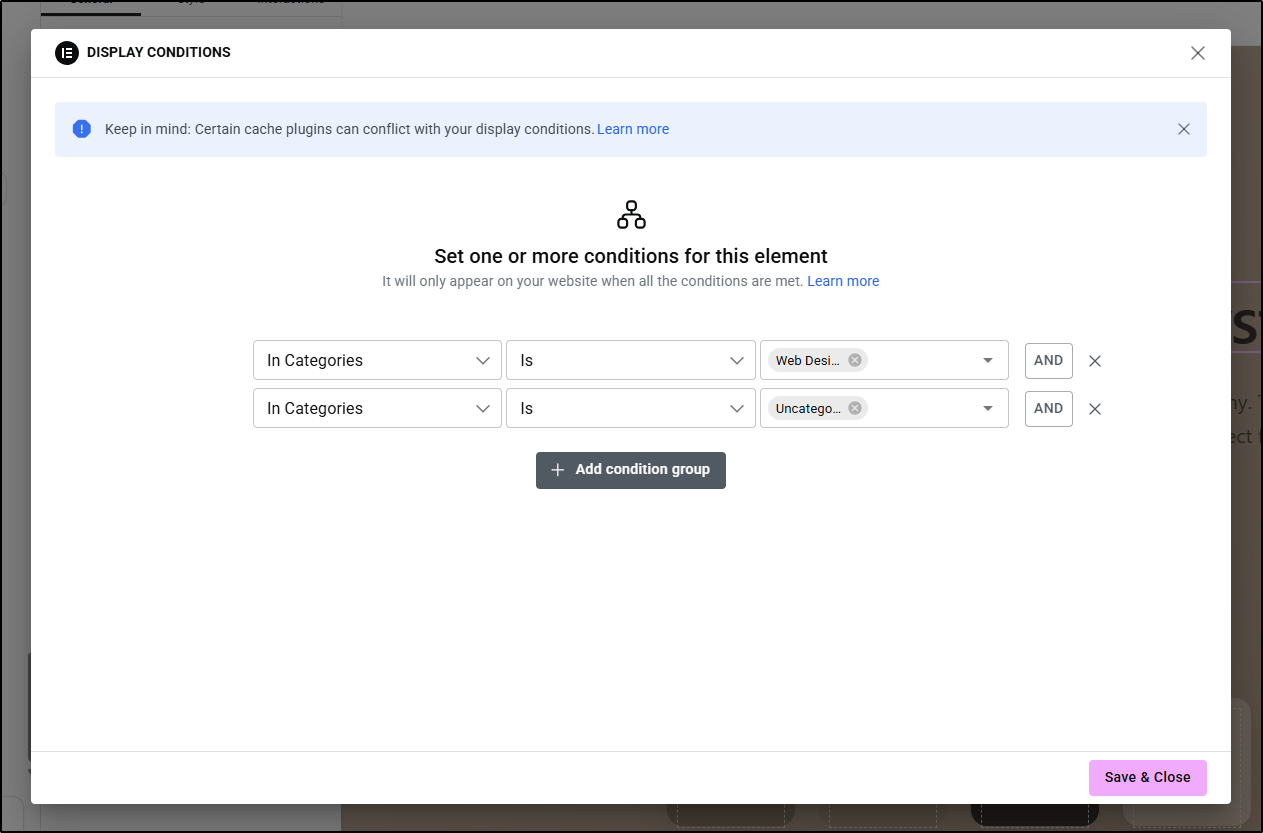 multiple conditions