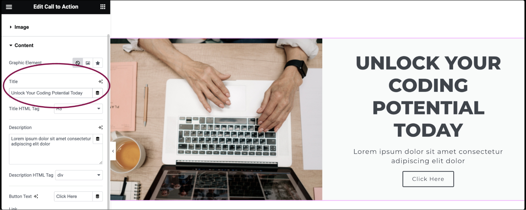 Call to Action widget 15