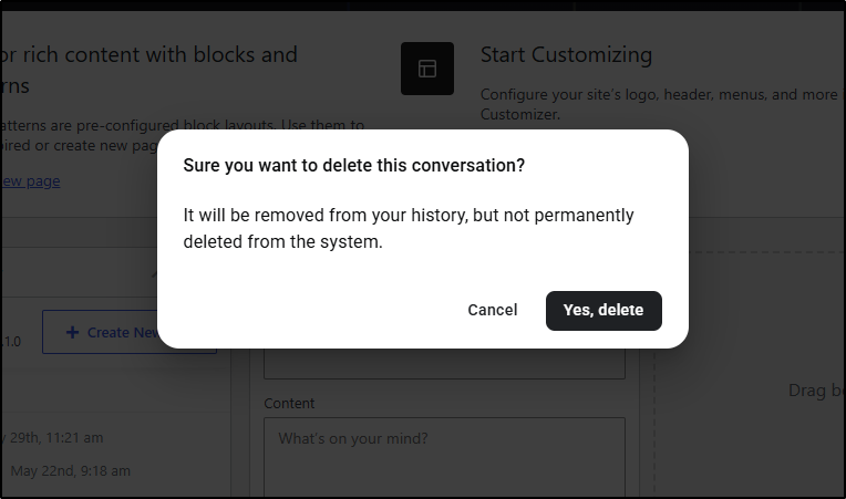 delete chat