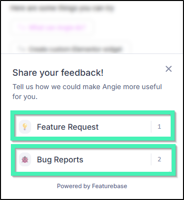 share feedback