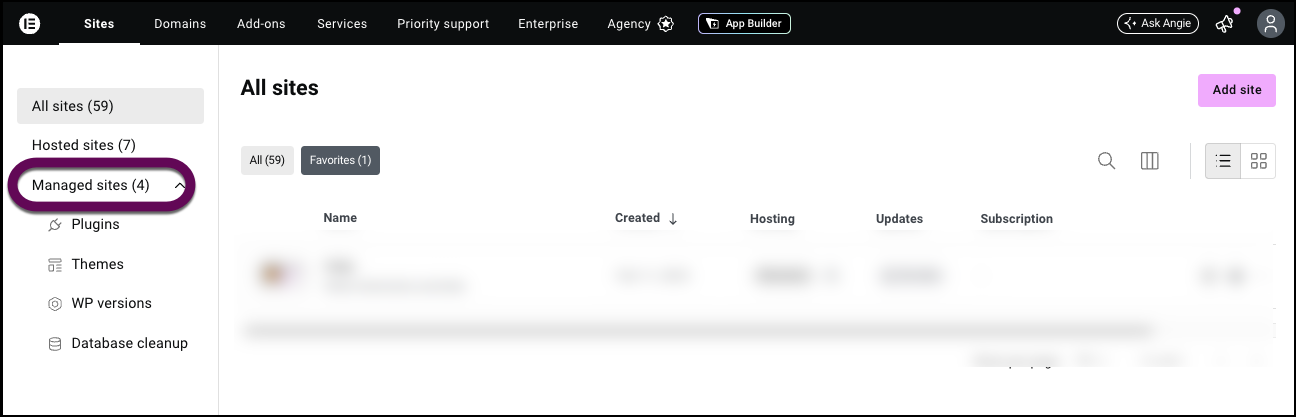 The plugins tab