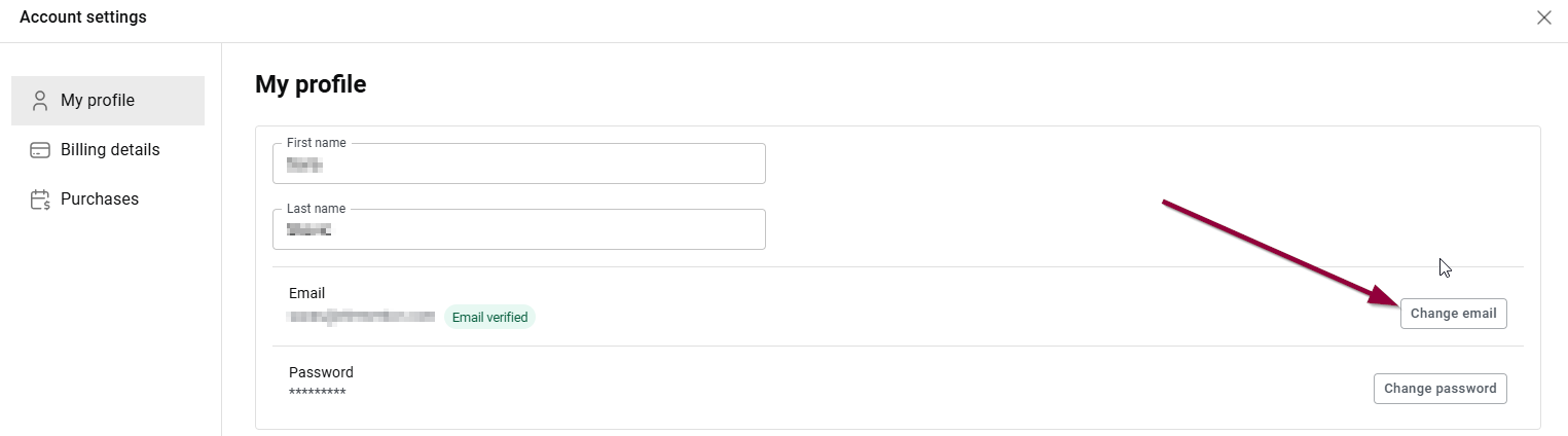 change email