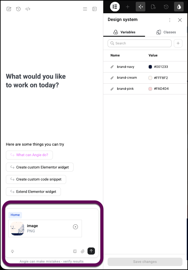 Paste the image in the prompt box