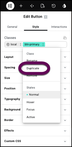 The Duplicate class to copy a class