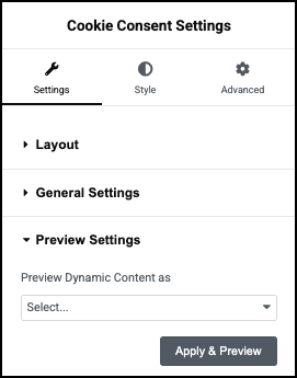 The Preview menu