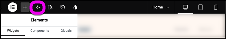 The Angie icon in the top bar