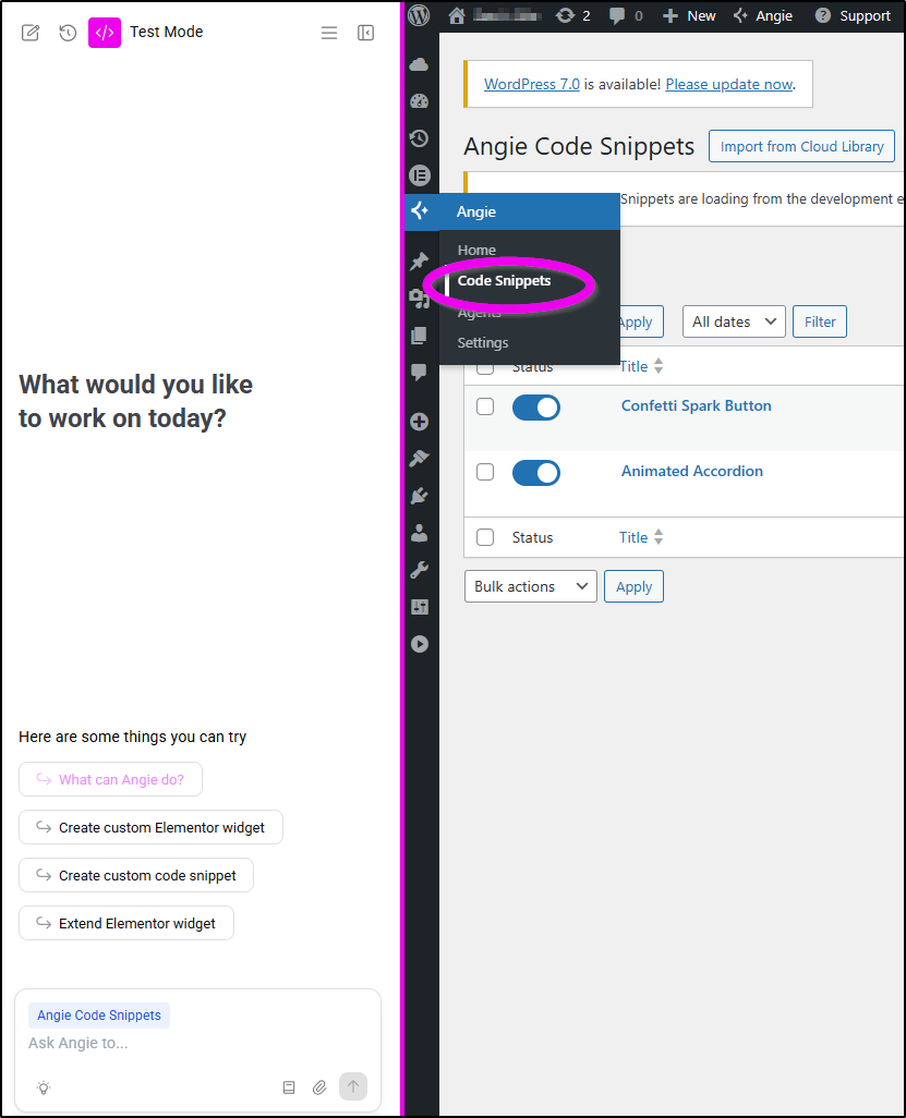 code snippets