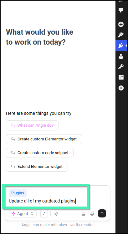 update plugins angie